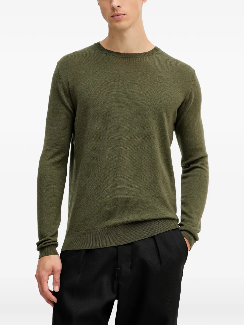 Karl Lagerfeld pull à col rond | vert | Image 1