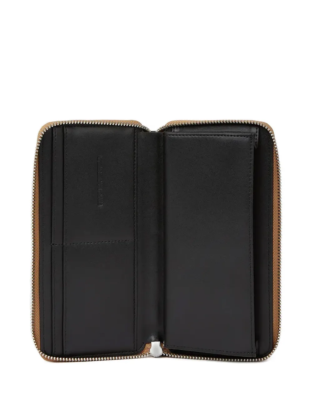 Karl Lagerfeld Logo-perforated Wallet In Brown