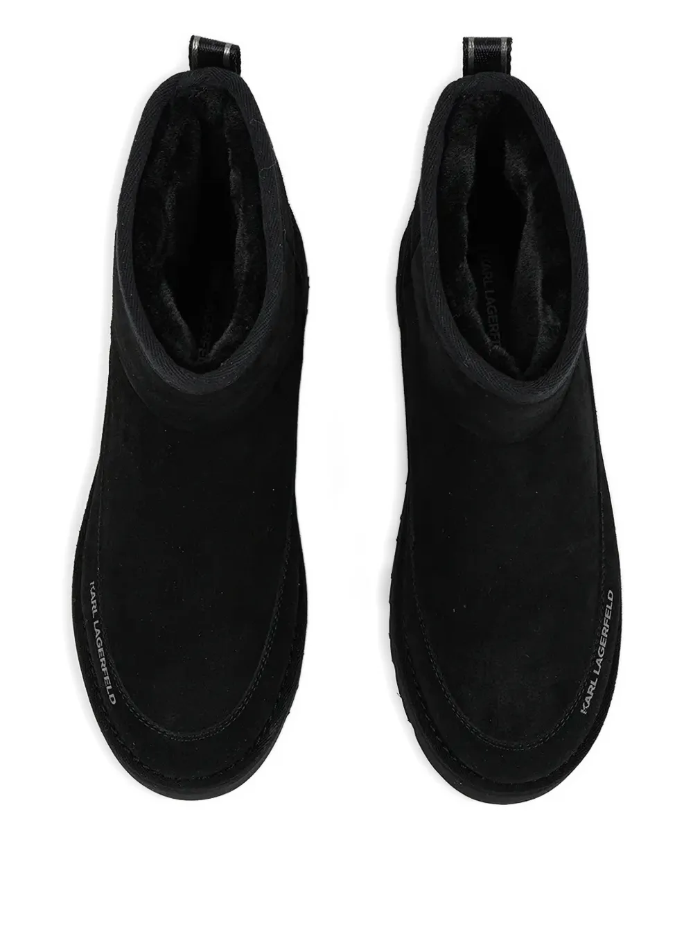 Karl Lagerfeld Laarzen met logoprint Zwart