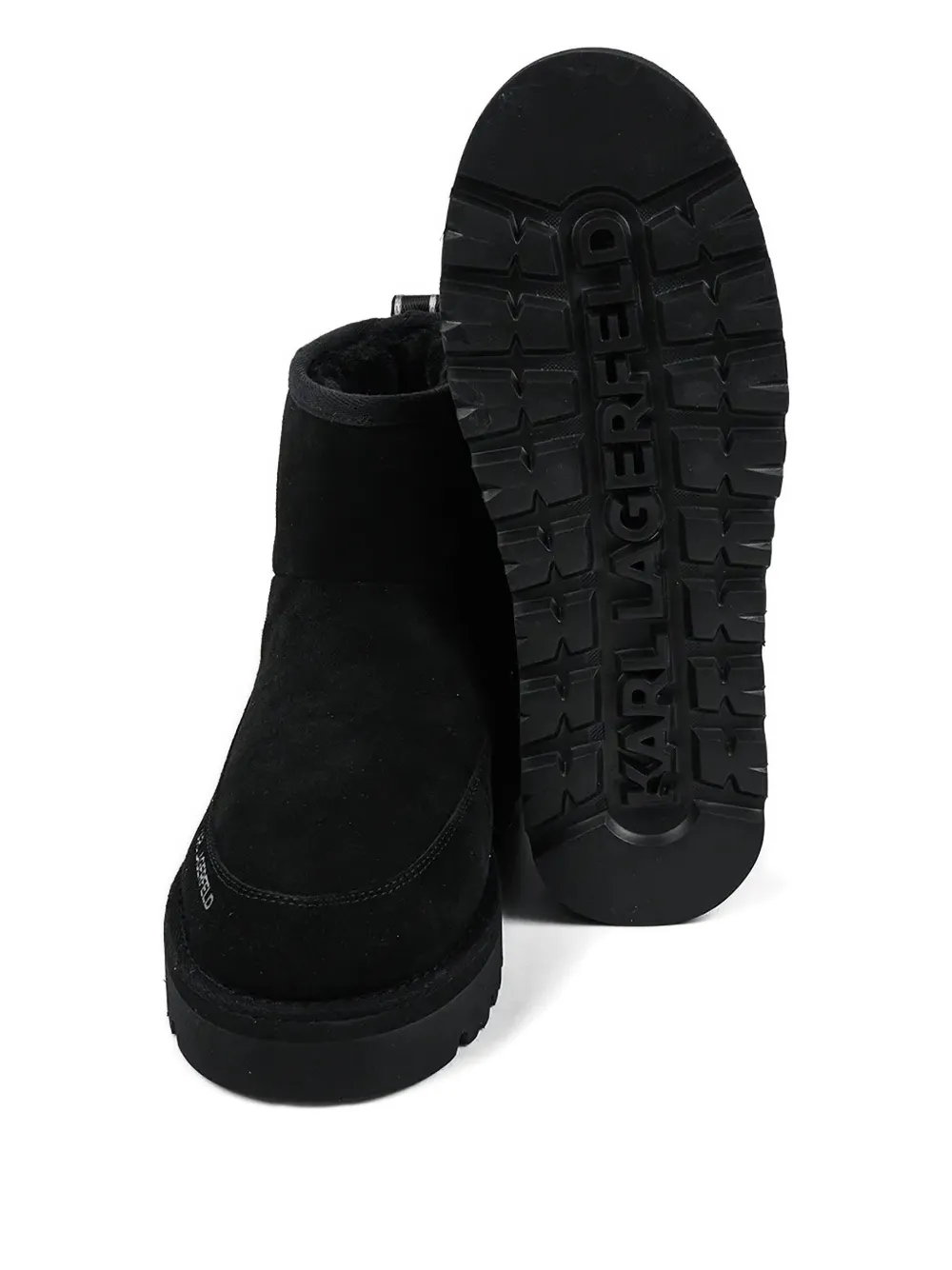 Karl Lagerfeld Laarzen met logoprint Zwart