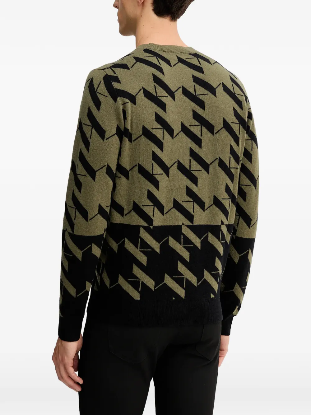 Karl Lagerfeld Trui met logopatroon Groen