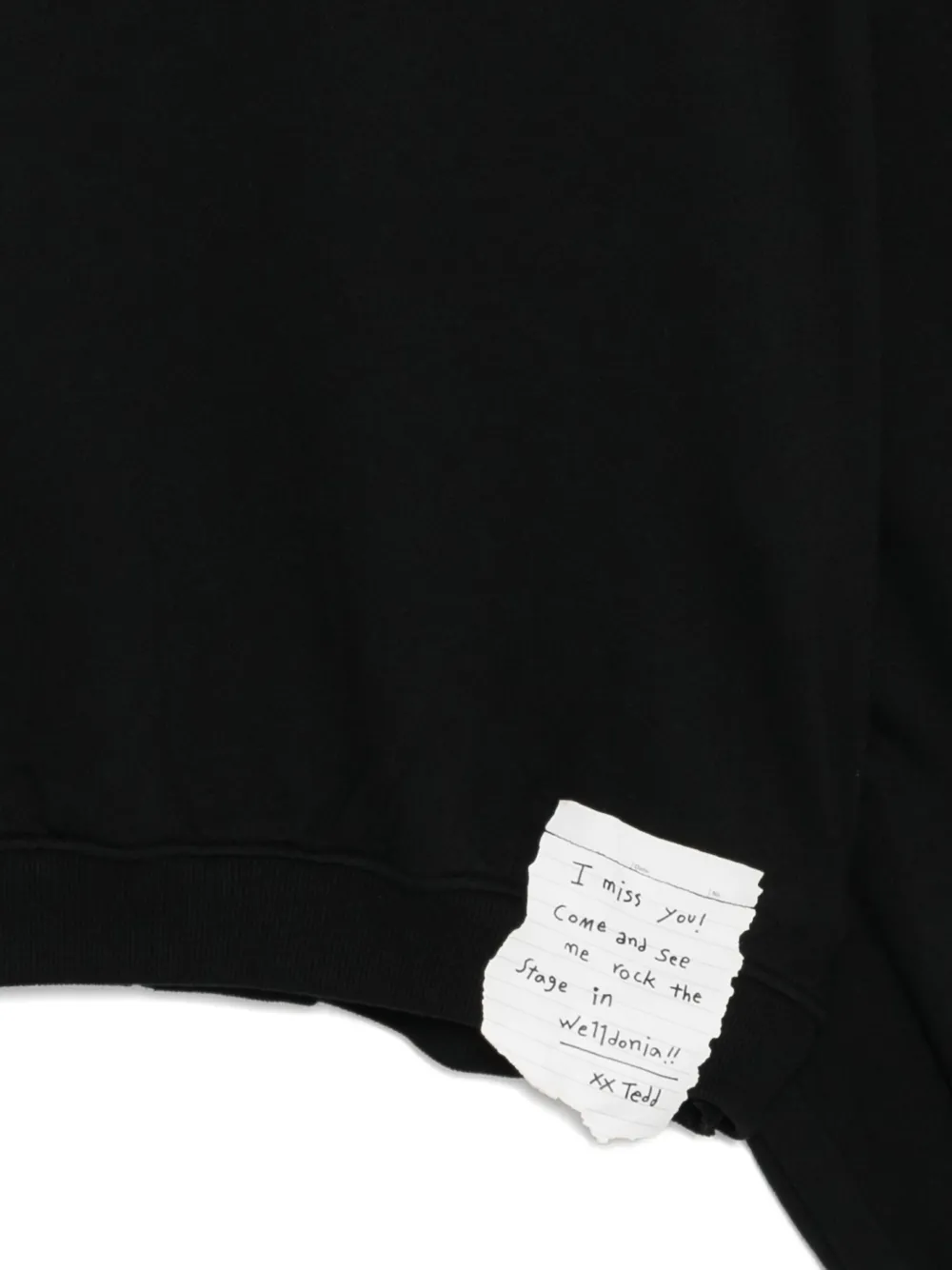 We11 Done Logo Hoodie In Black