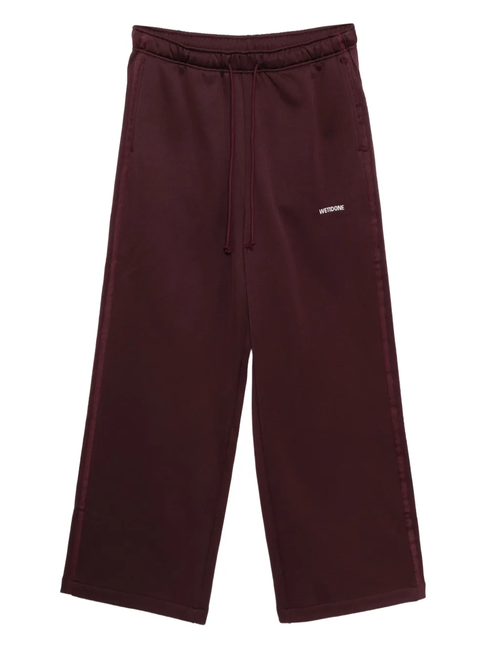 We11done side-stripe track pants | Red | Image 1