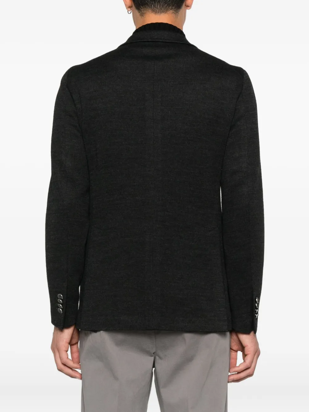 Tagliatore Blazer met enkele rij knopen Zwart