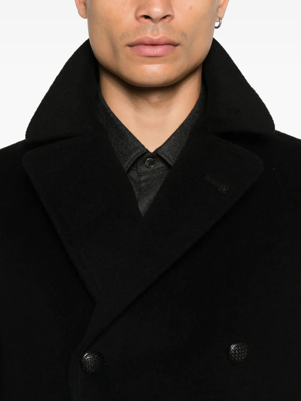 Tagliatore Jas met dubbele rij knopen Zwart