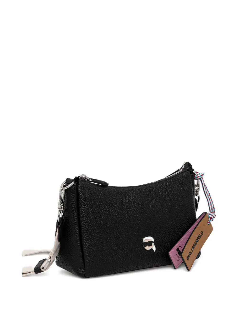 Karl Lagerfeld Ikon Cross Body Bag In Black