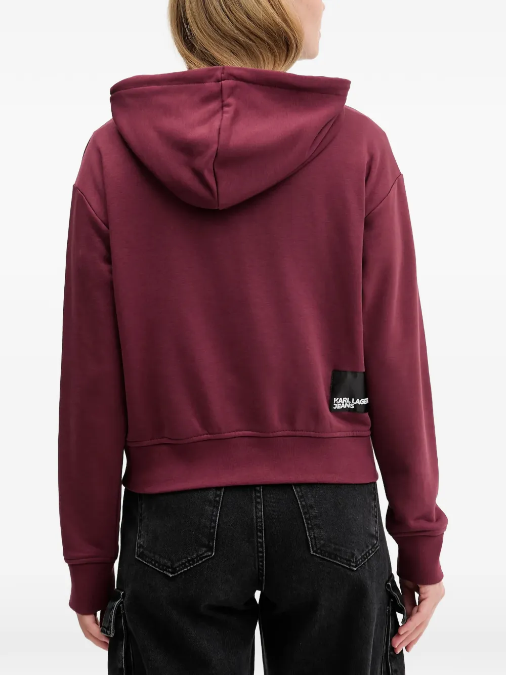 Karl Lagerfeld Jeans Hoodie met logoprint Rood