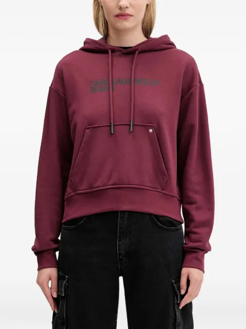 Karl Lagerfeld Jeans logo-print hoodie