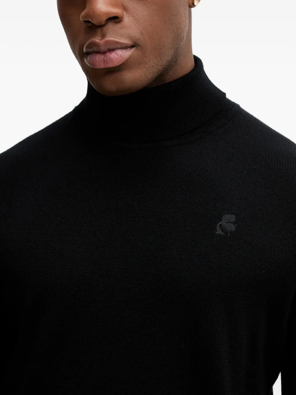 Karl Lagerfeld Coltrui met logo Zwart