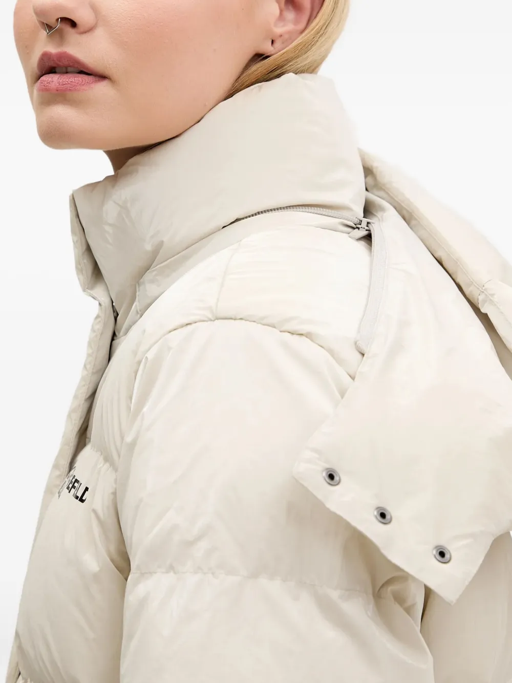 Karl Lagerfeld Jeans Donsjack met capuchon Beige