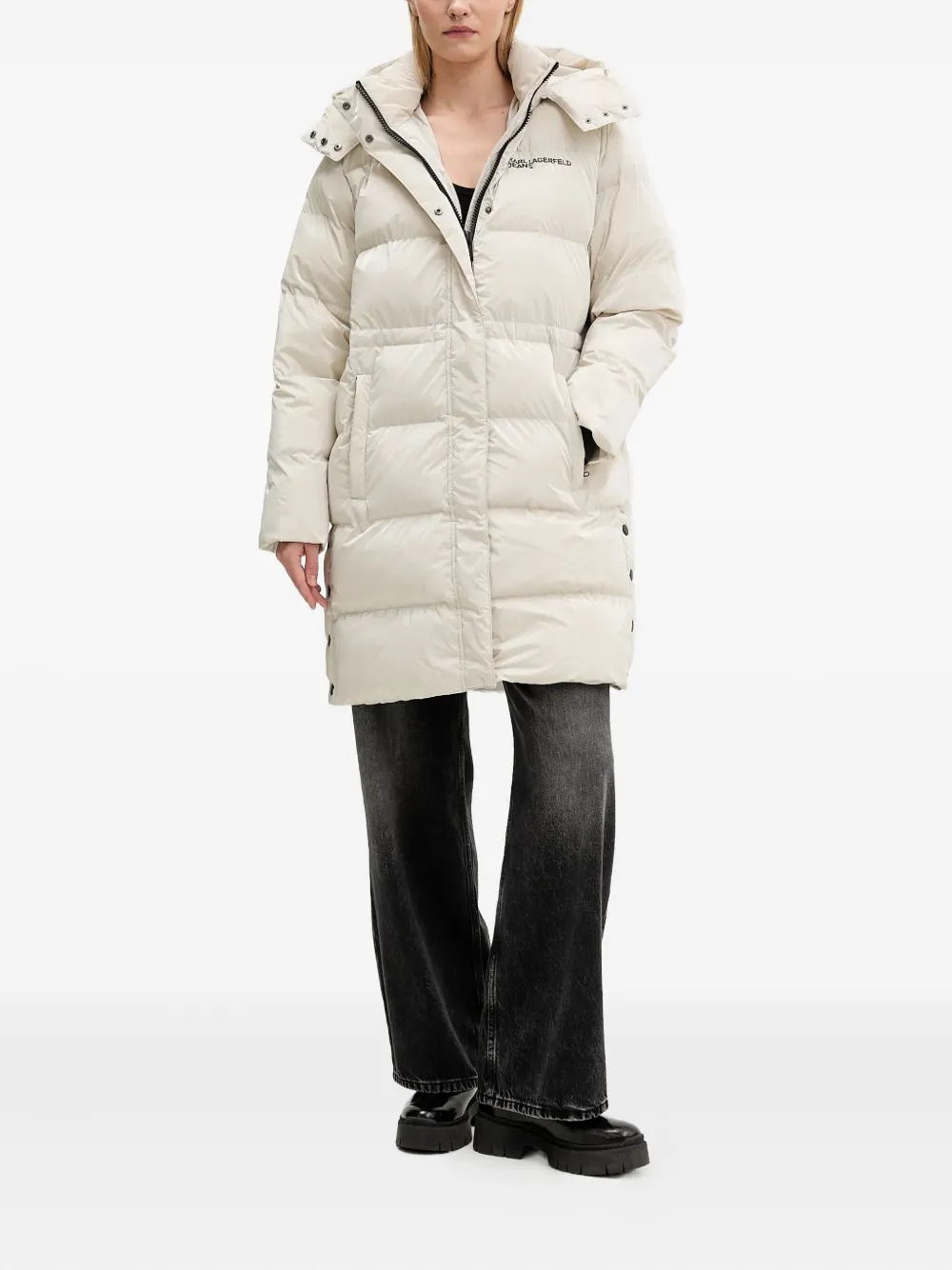 Karl Lagerfeld Jeans chamarra capitonada con capucha | Chamarras capitonadas | Image 2