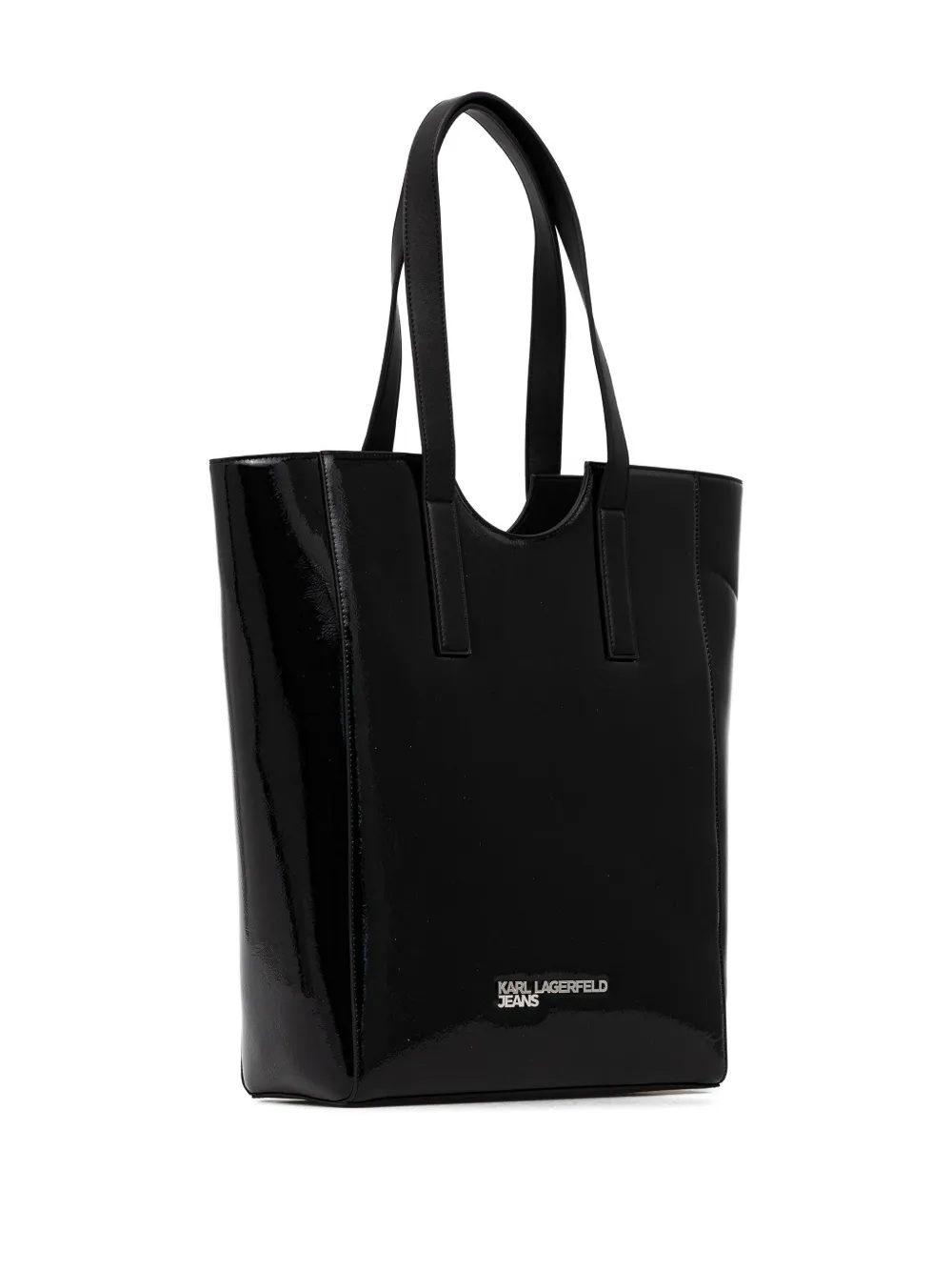 Karl Lagerfeld Jeans Logo-plaque Tote Bag In Black