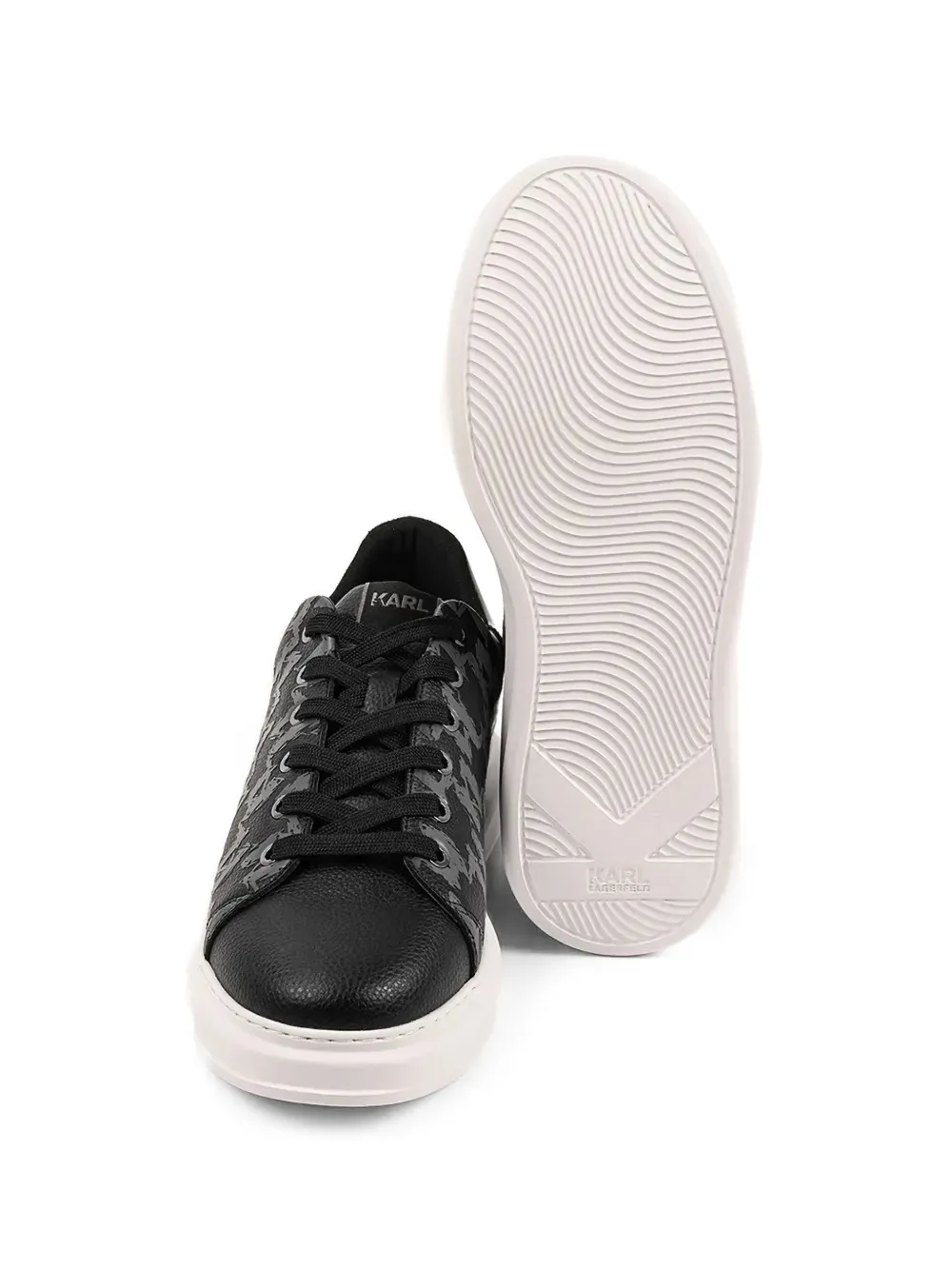 Karl Lagerfeld Sneakers met plateauzool en patroon Zwart