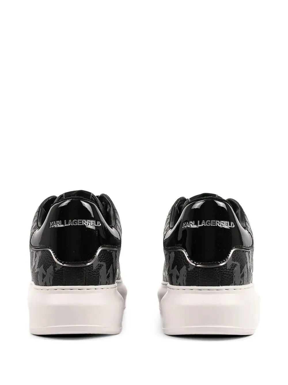Karl Lagerfeld Sneakers met plateauzool en patroon Zwart