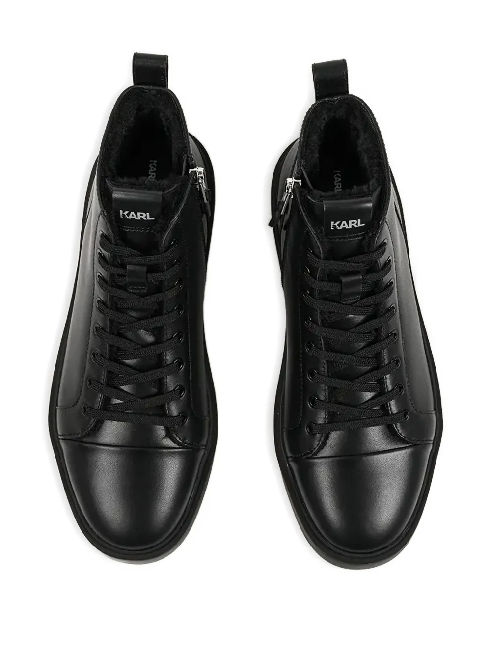 Karl Lagerfeld Logo-print Sneakers In Black