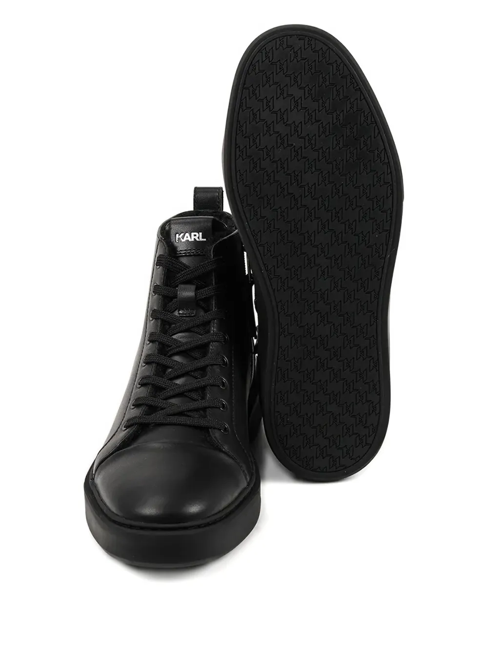 Karl Lagerfeld Logo-print Sneakers In Black