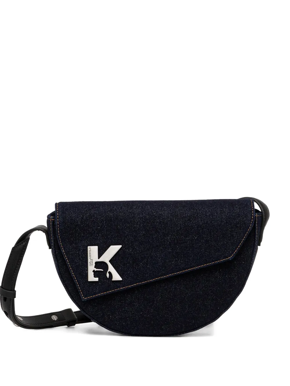 Karl Lagerfeld Jeans Logo-plaque Mini Bag In Purple