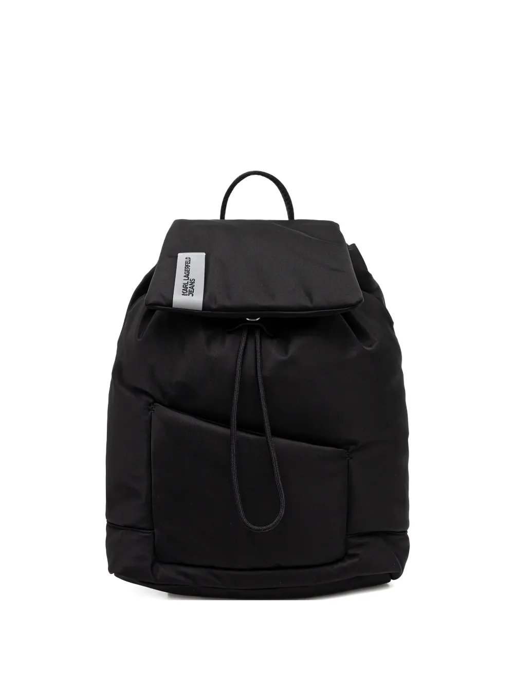 Karl Lagerfeld Jeans flap-top drawstring backpack | Black | Image 1