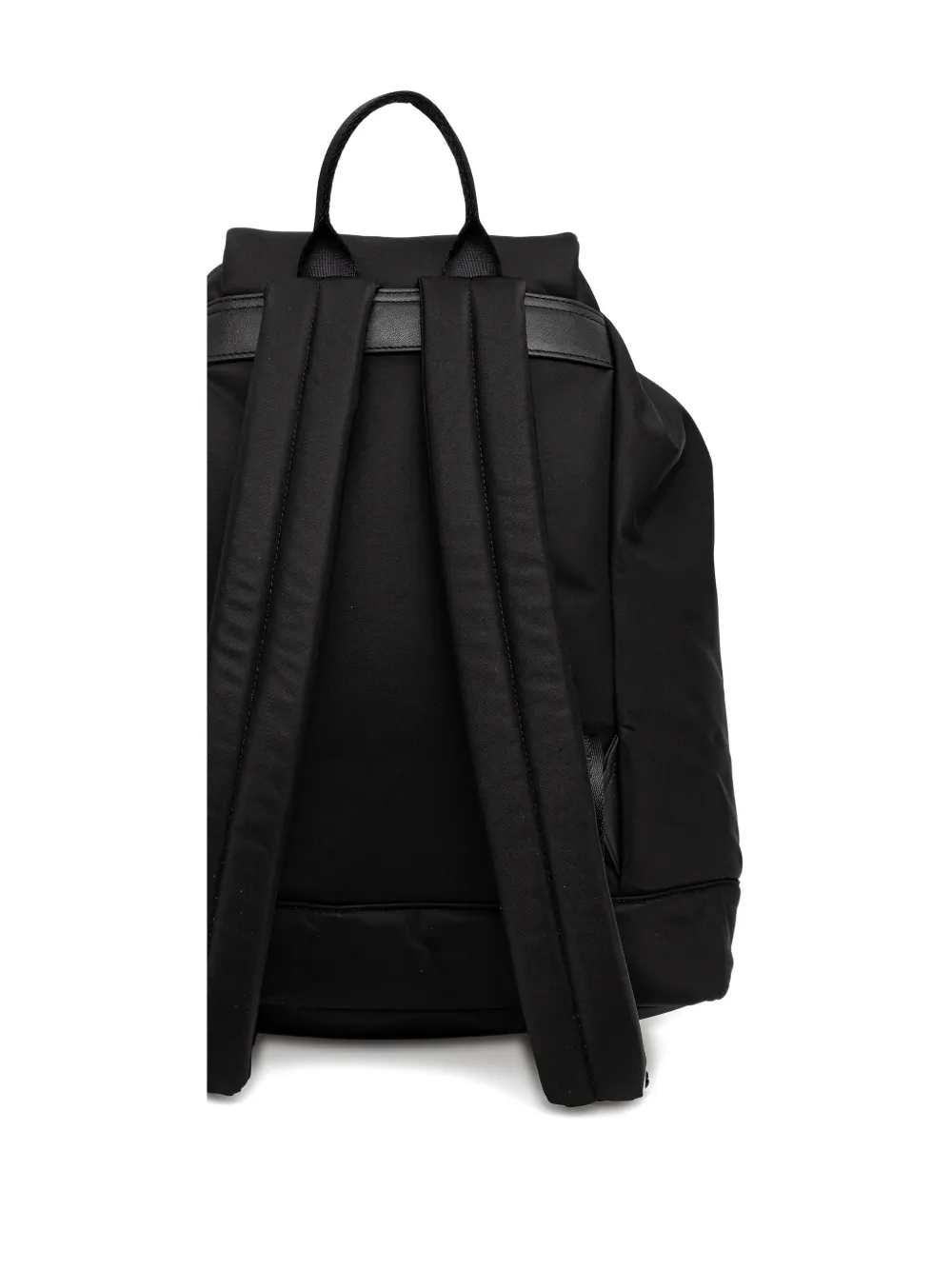 Karl Lagerfeld Jeans Flap-top Drawstring Backpack In Black