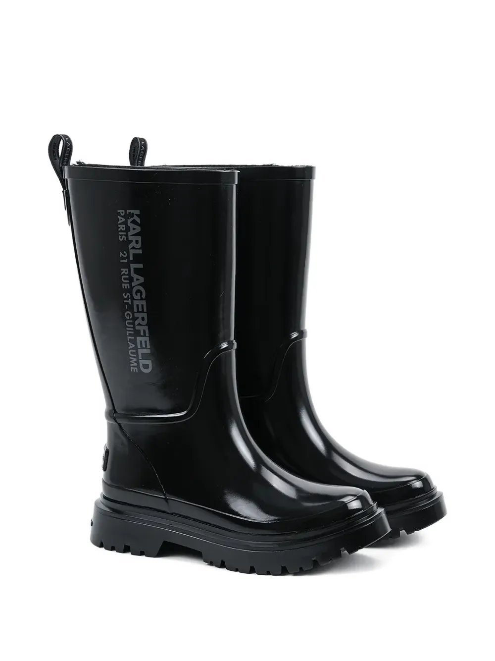Karl Lagerfeld K Torrents regenlaarzen Zwart