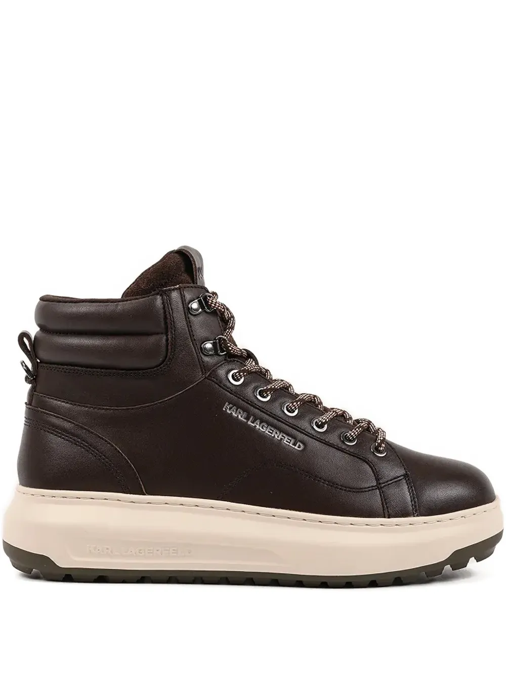 Karl Lagerfeld Kapri Lug padded-detail hiking boots | marrón | Image 1