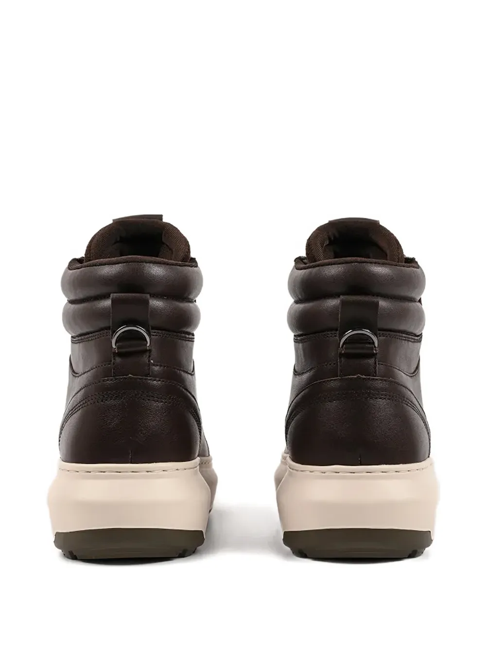 Karl Lagerfeld Kapri Lug Padded-detail Hiking Boots In Brown