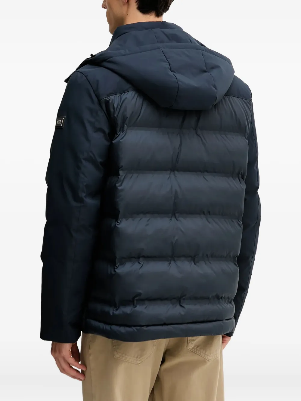 Karl Lagerfeld Hooded Jacket In Blue