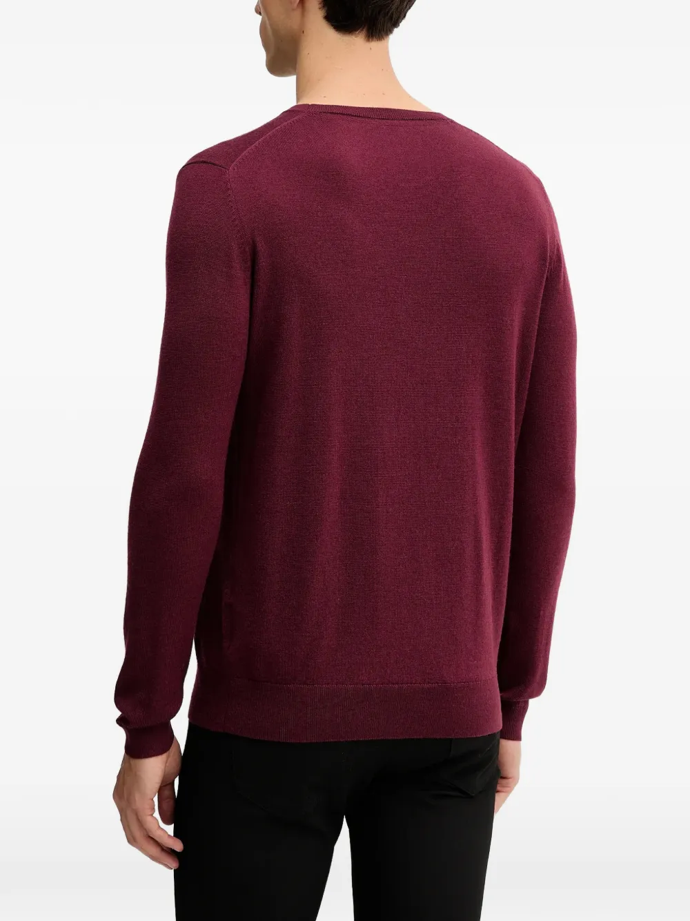 Karl Lagerfeld Trui met ronde hals en logo Rood