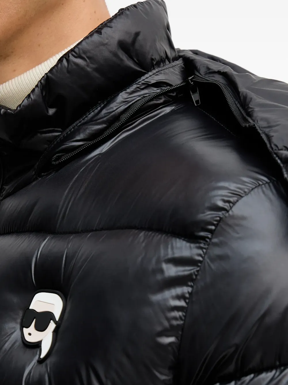 Karl Lagerfeld Jack met capuchon Zwart