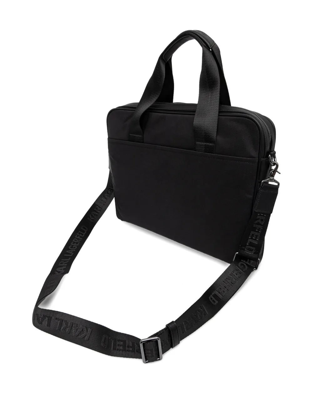 Karl Lagerfeld Laptoptas met logo-applicatie - Zwart
