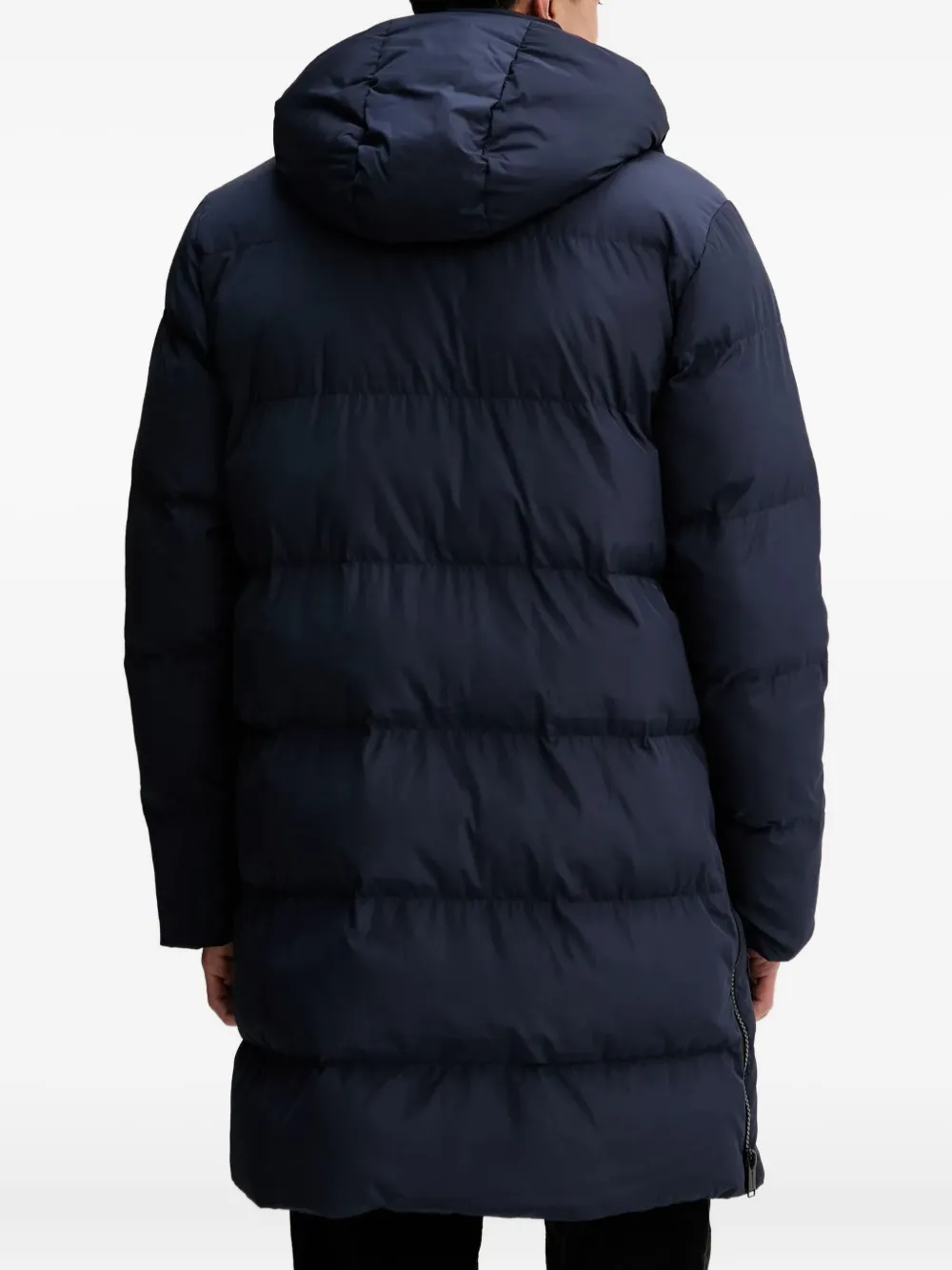 Karl Lagerfeld Jeans hooded puffer coat - Blauw