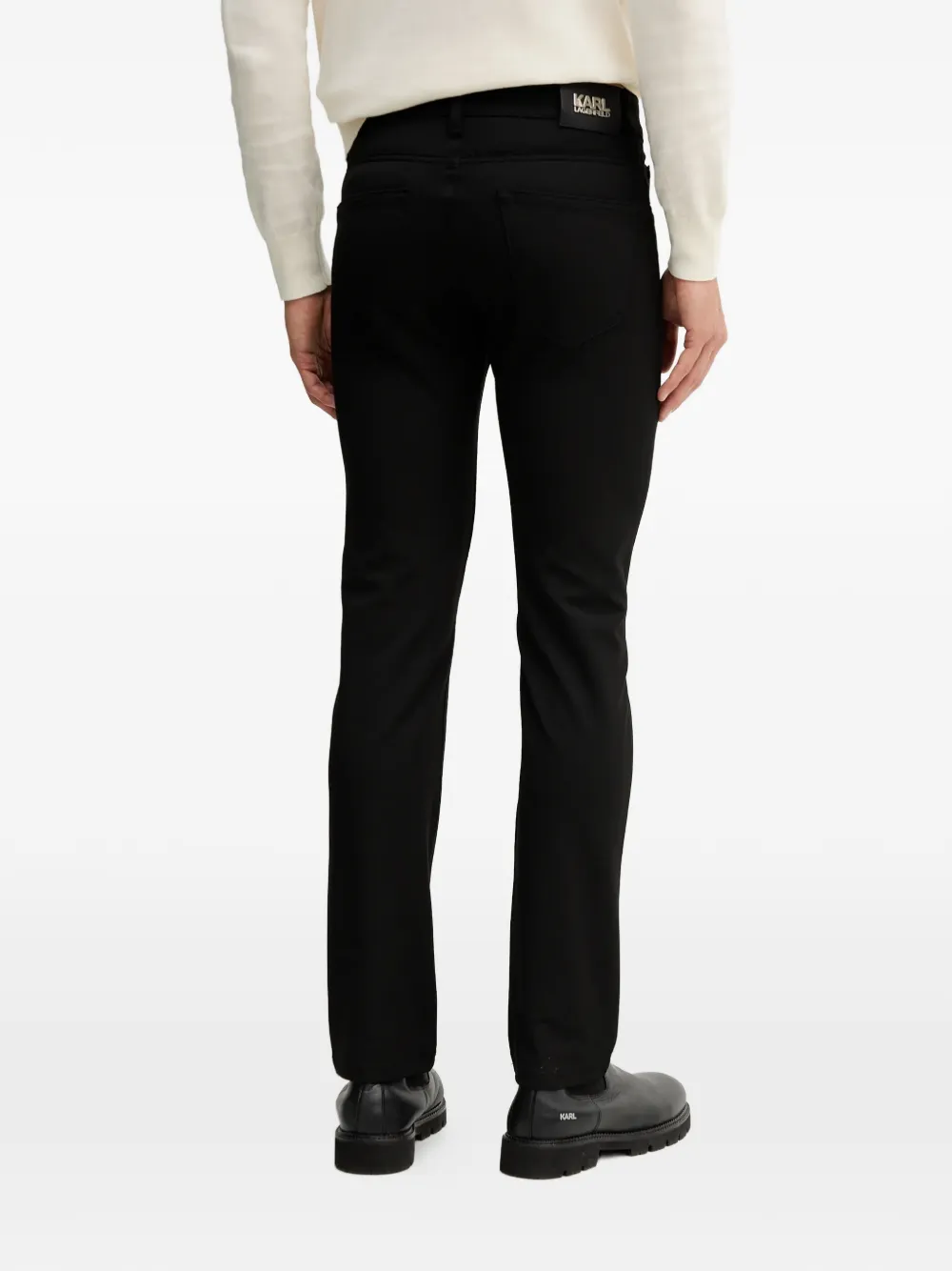 Karl Lagerfeld Broek met logopatch Zwart