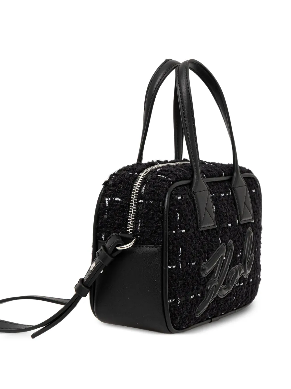 Karl Lagerfeld Shopper met logo-applicatie Zwart