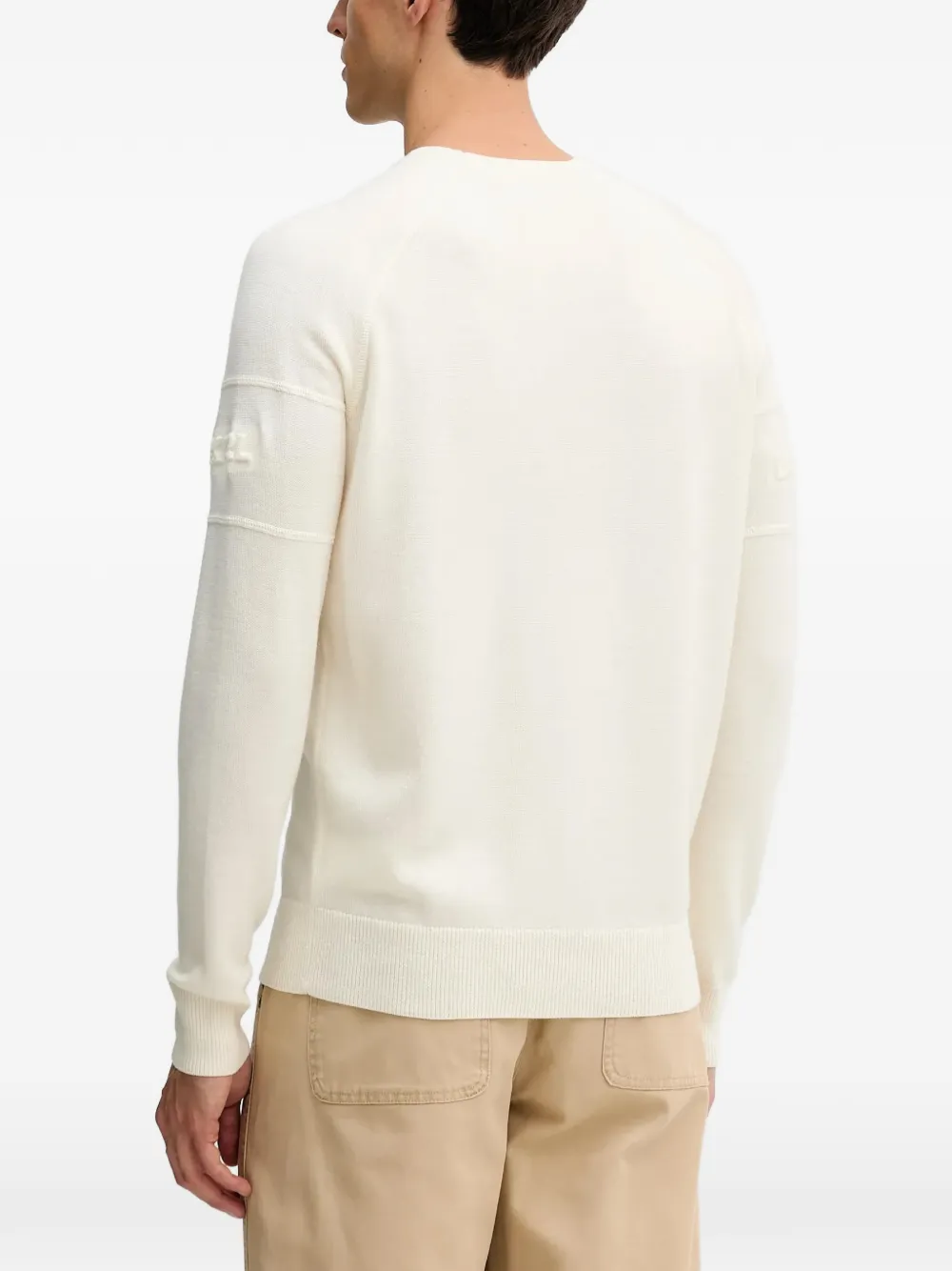 Karl Lagerfeld Trui met logo-reliëf Wit