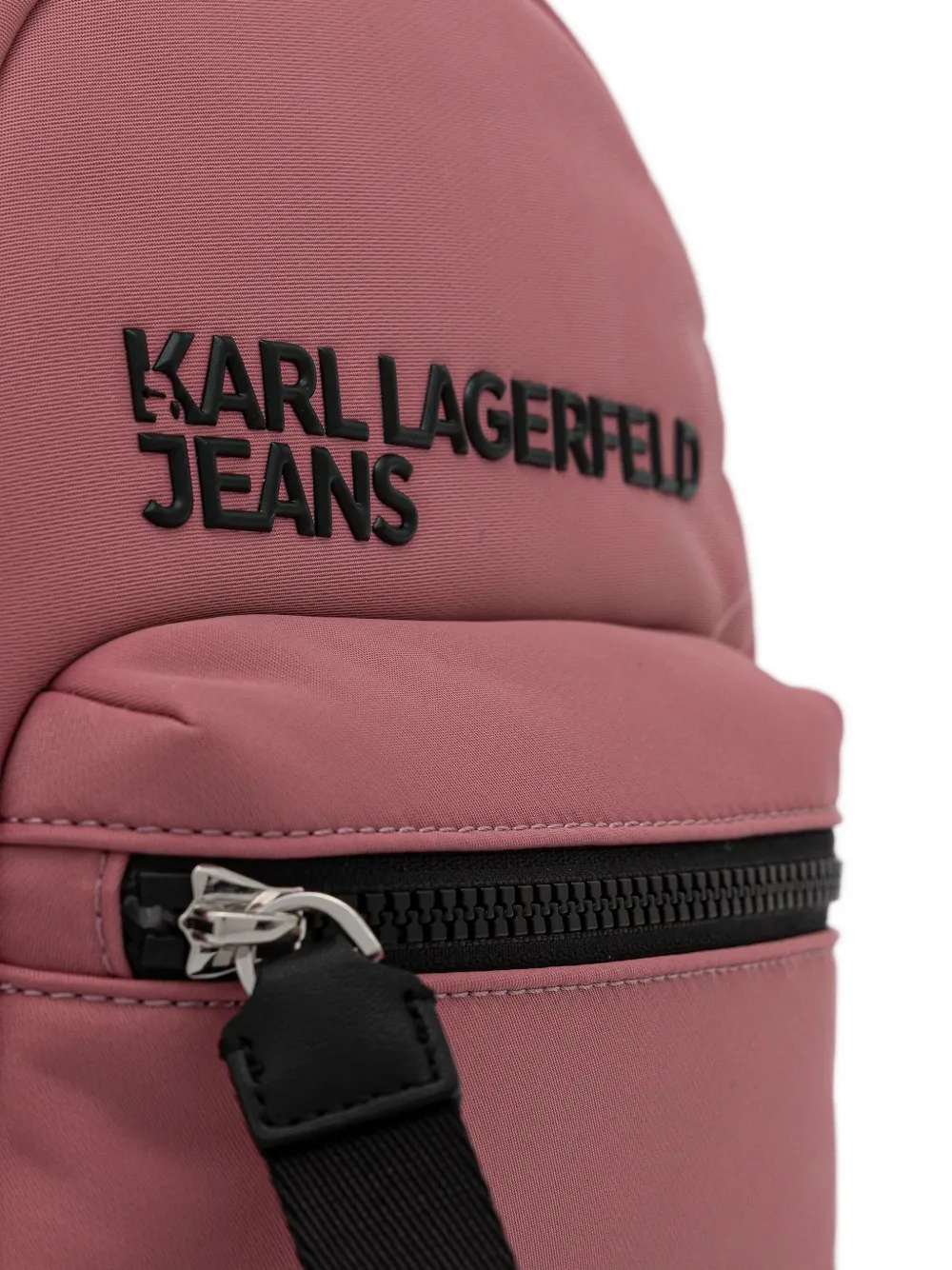 Karl Lagerfeld Jeans Heuptas met geborduurd logo Roze