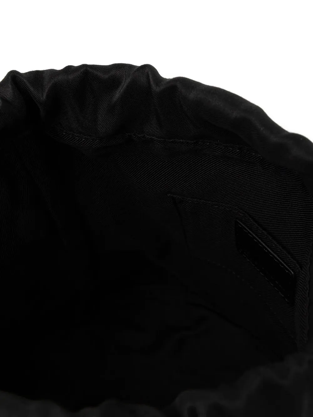 Drawstring Logo-Patch Cross Body Bag