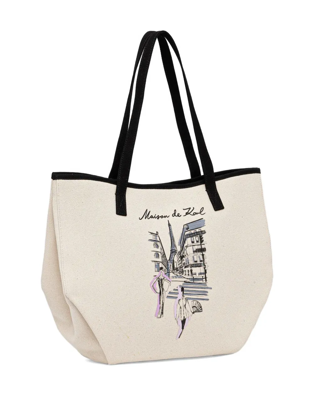 Karl Lagerfeld K/Sketch printed tote bag - Beige
