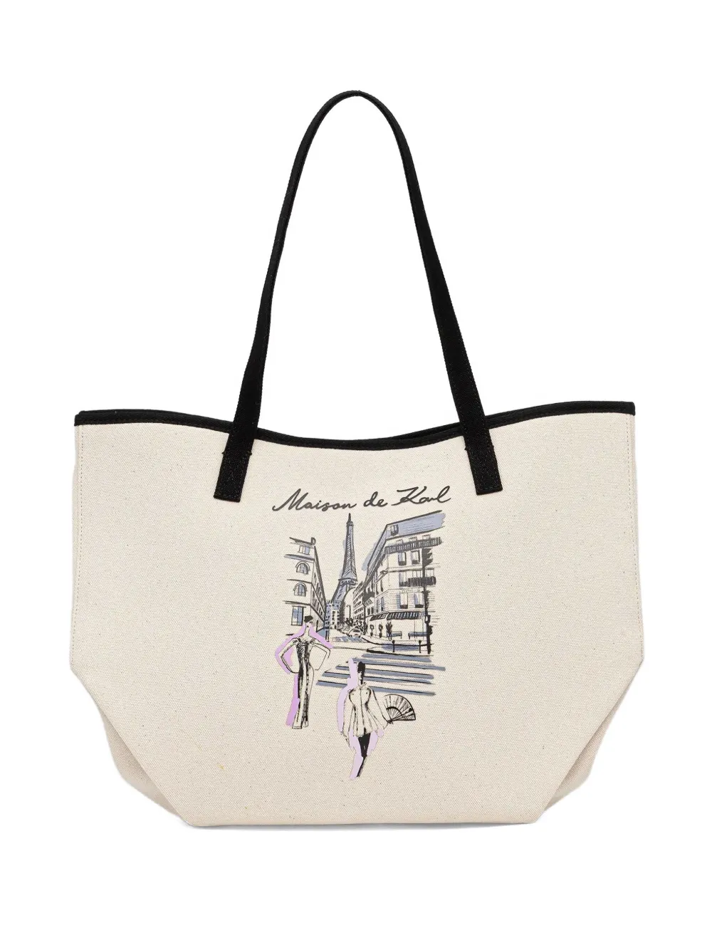 Karl Lagerfeld K/sketch Printed Tote Bag In White