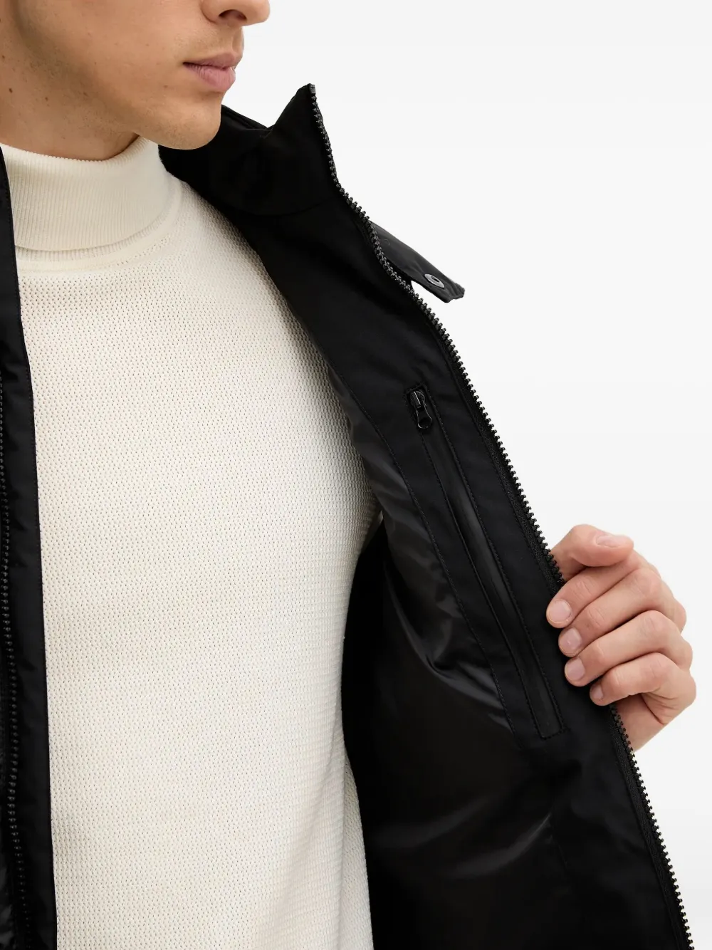 Karl Lagerfeld Bodywarmer met capuchon Zwart