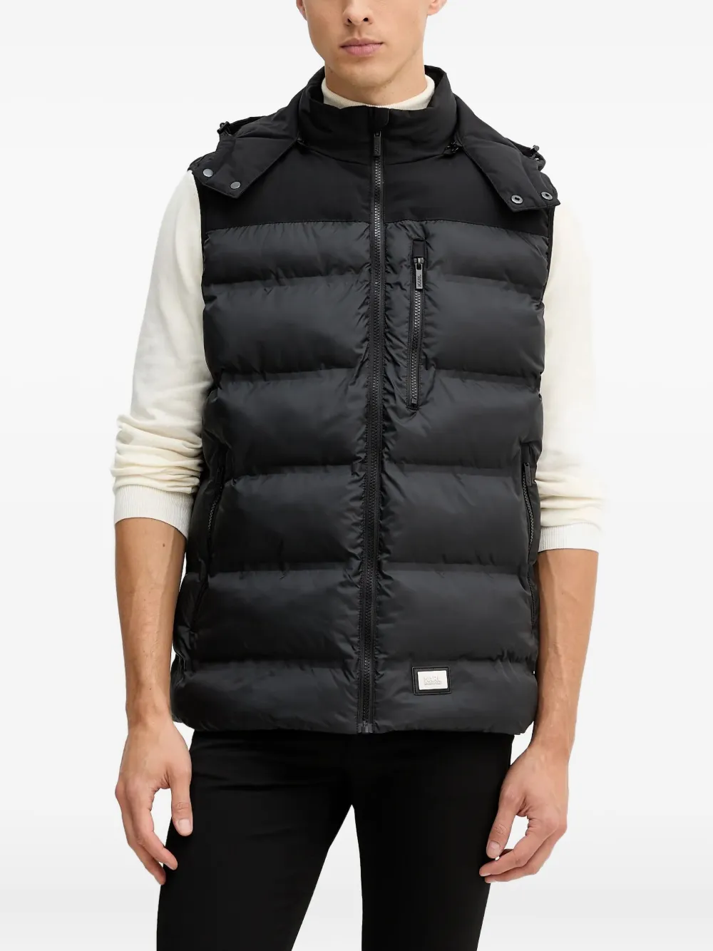 Karl Lagerfeld gilet à capuche | noir | Image 1