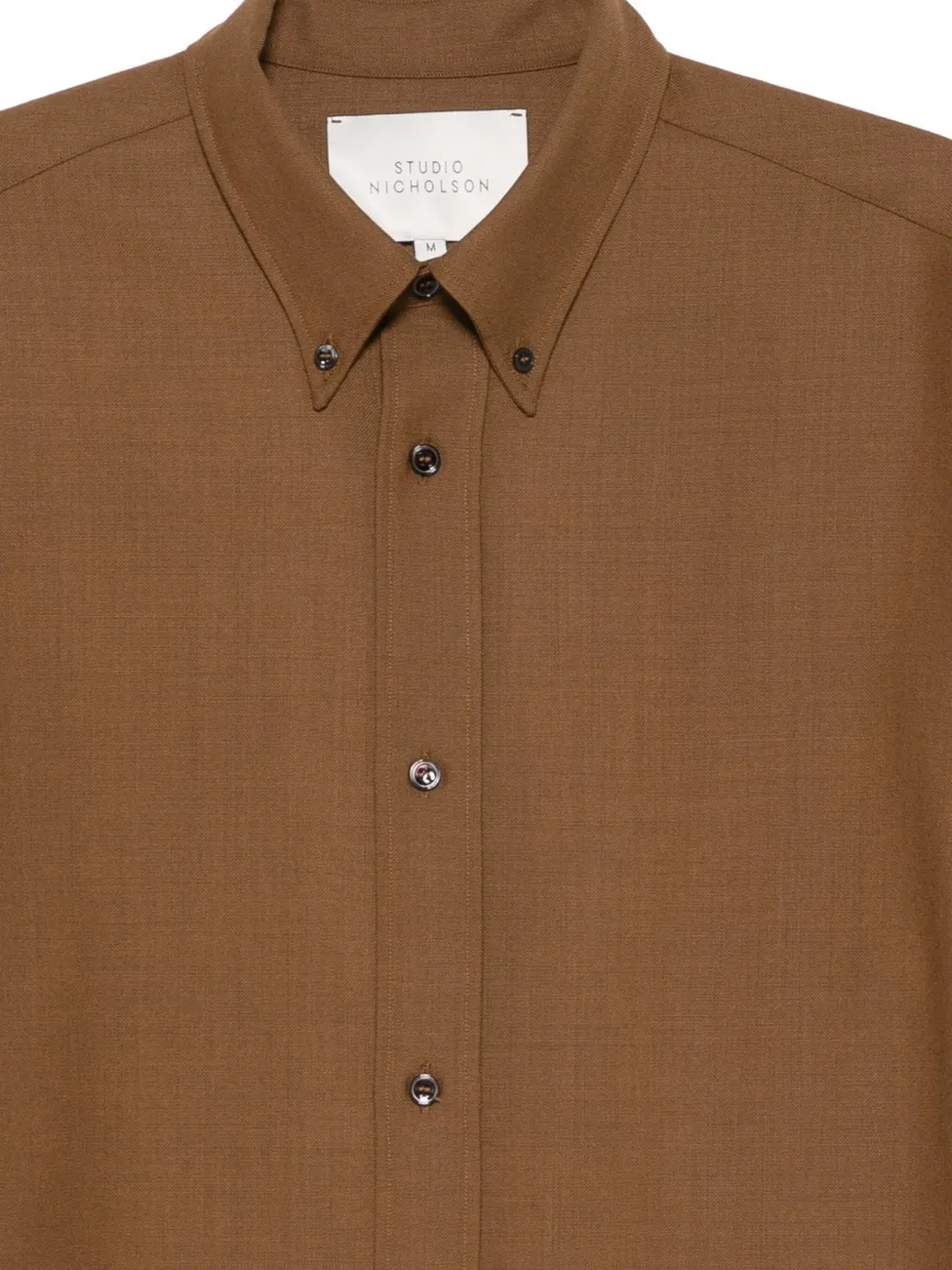 Studio Nicholson Linnen overhemd Bruin