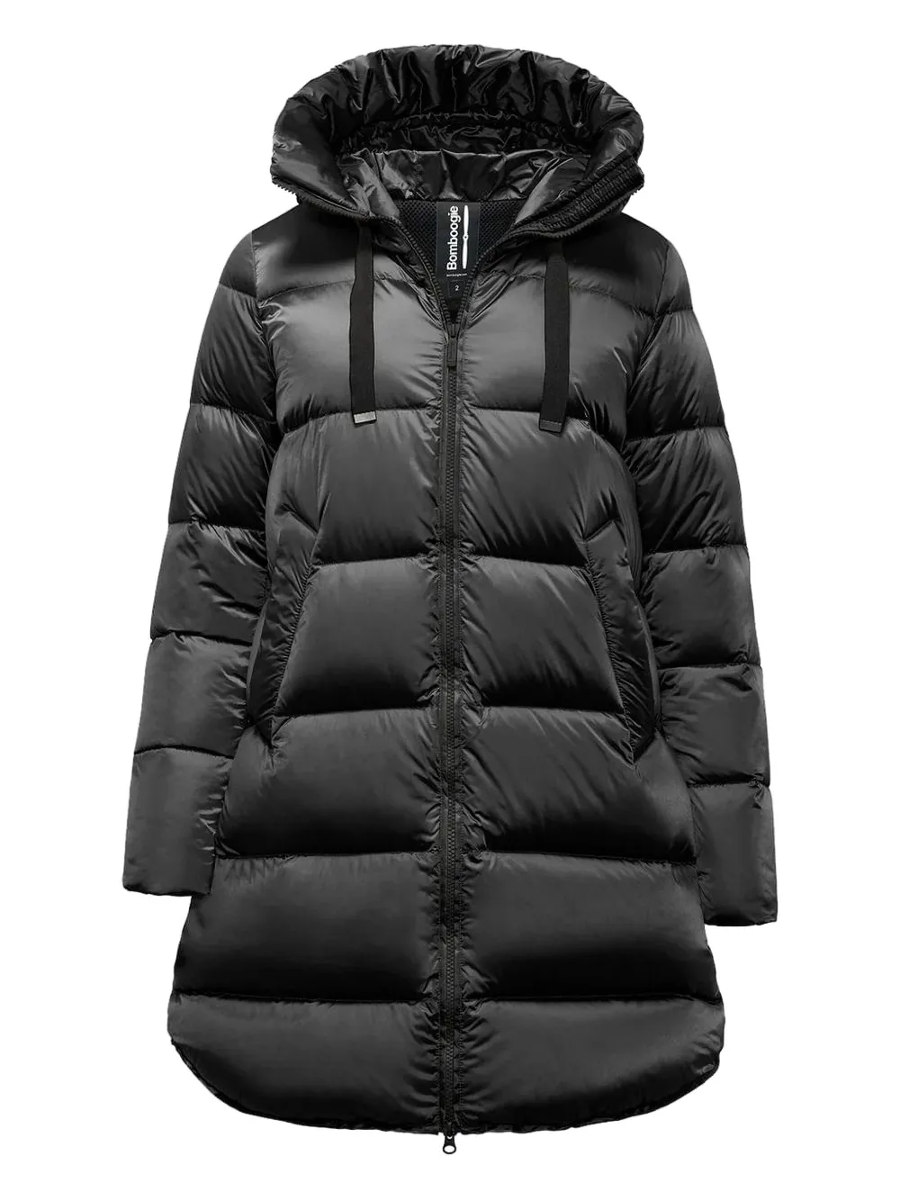 bomboogie Geneva hooded coat | negro | Image 1