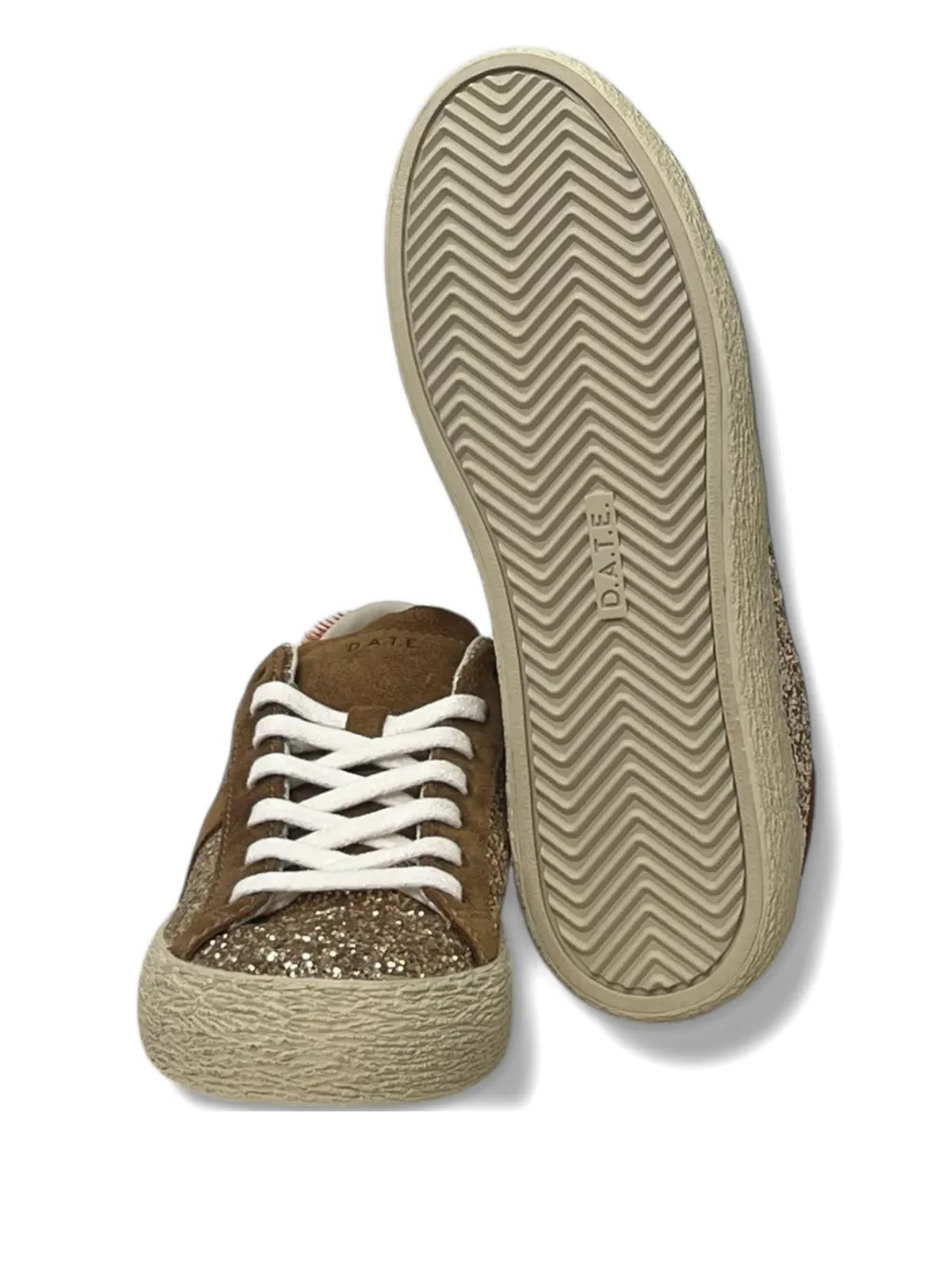 Date Hill Low sneakers met glitter Bruin