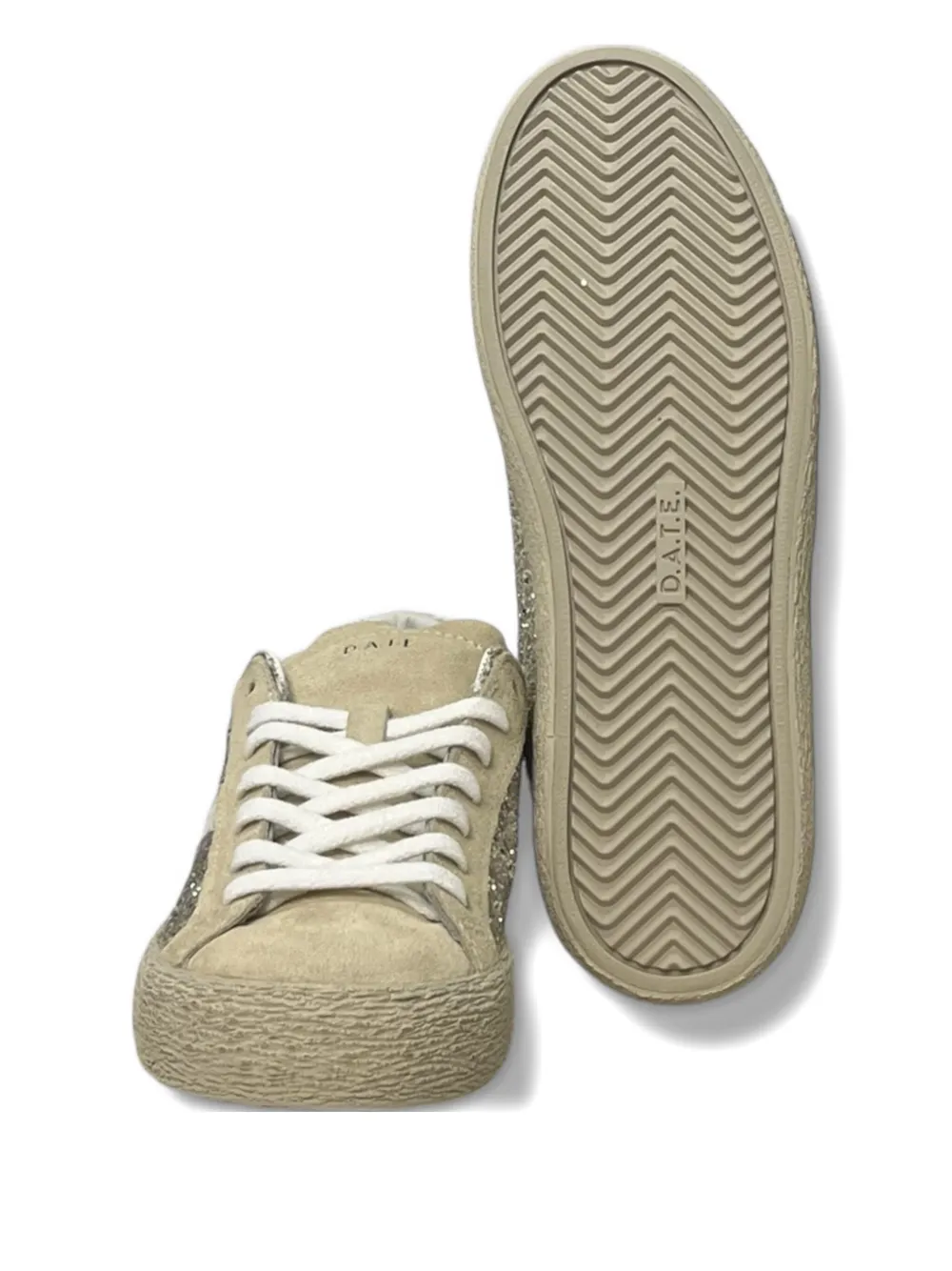 Date Hill Low Glitter Trainers In Brown