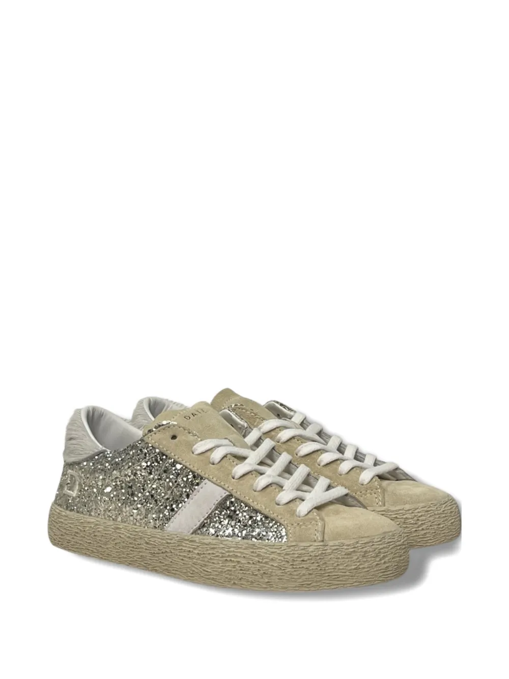 Date Hill Low Glitter Trainers In Brown