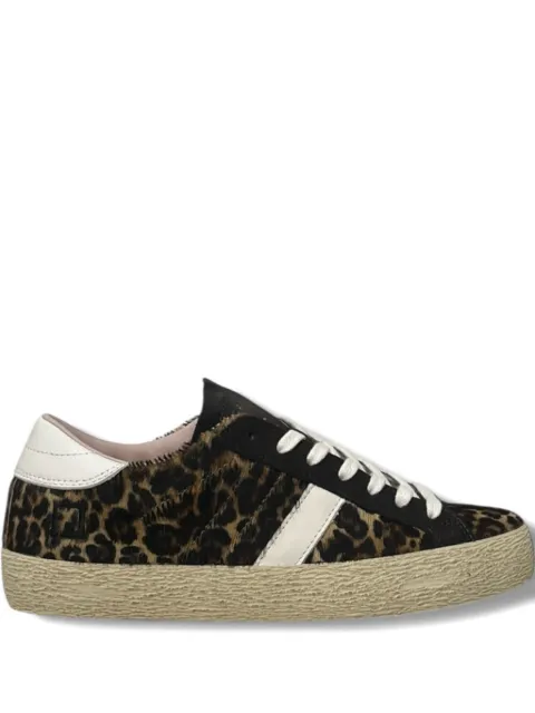 Date leopard stripe hill lo trainers