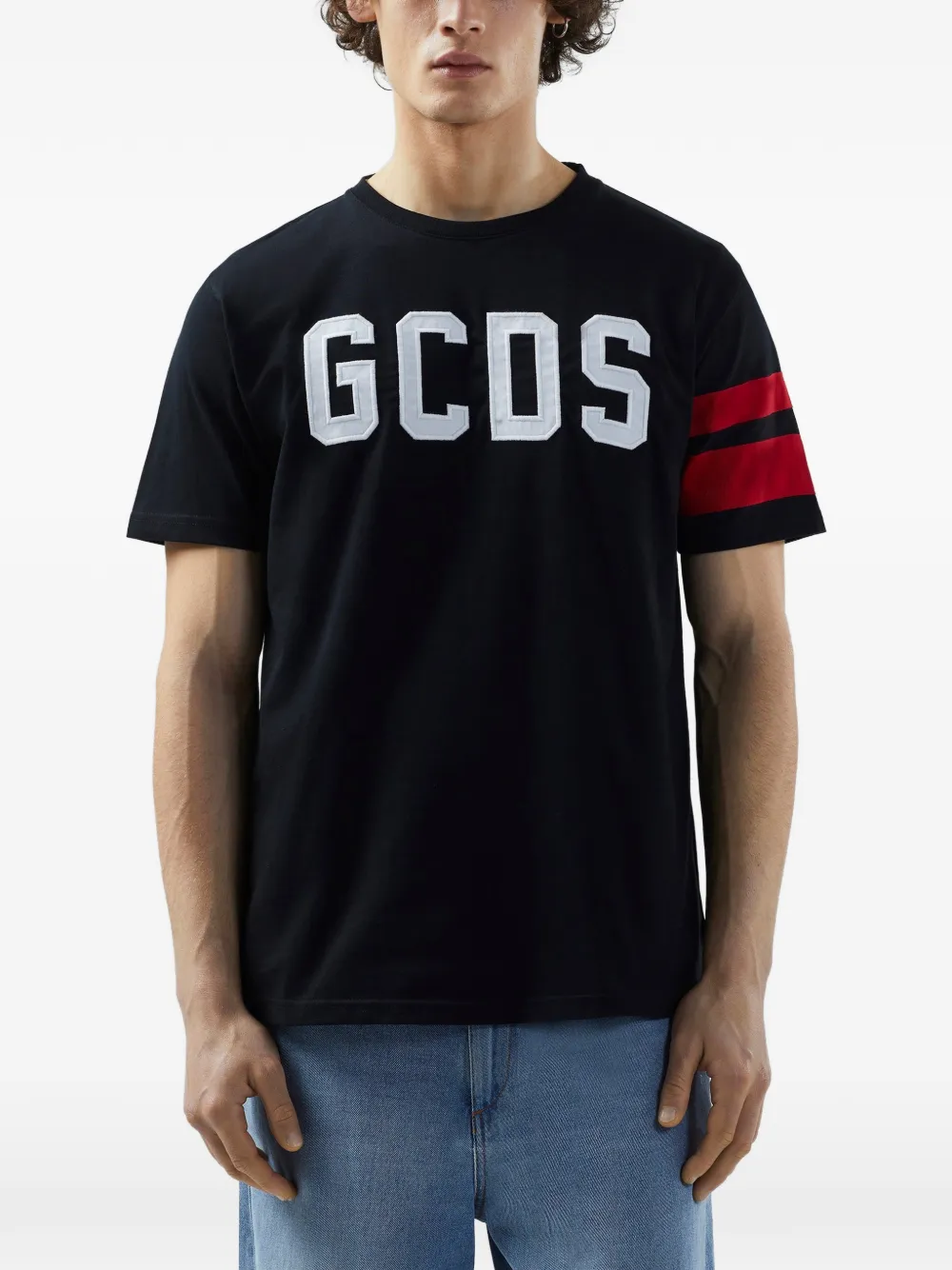 GCDS T-shirt met logo Zwart