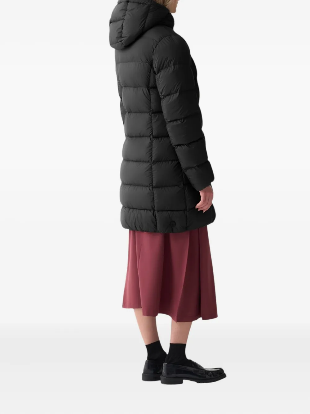 Colmar Piumino Hooded Coat In Black