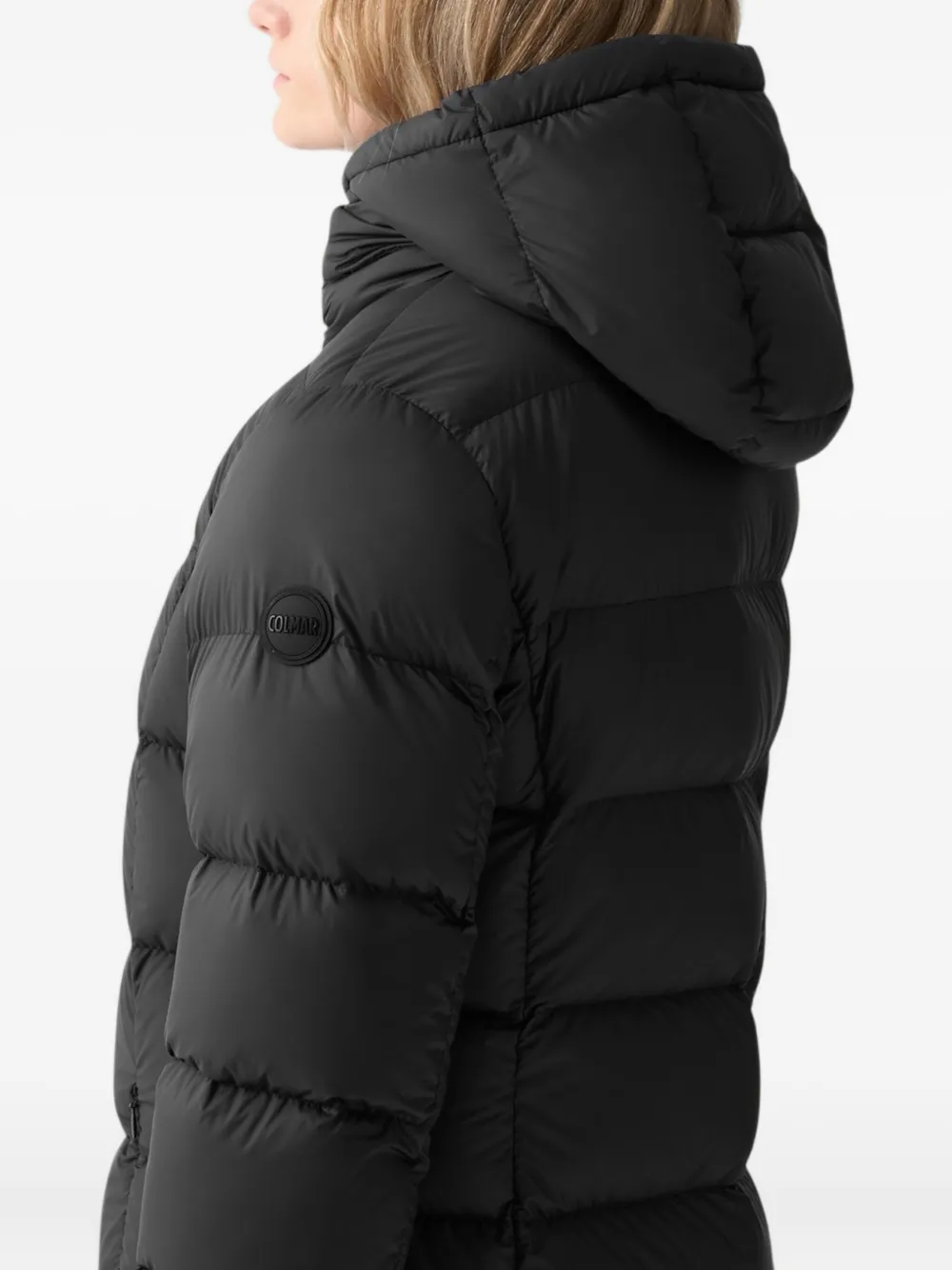 Colmar Piumino Hooded Coat In Black