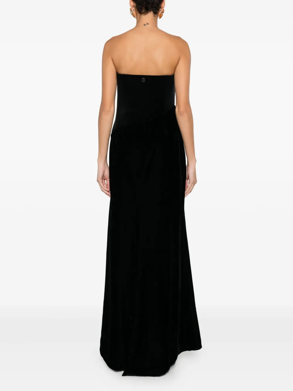 Curiel Fluwelen maxi-jurk Zwart